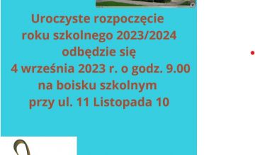 Uroczyste rozpoczęcie roku szkolnego 2023/2024